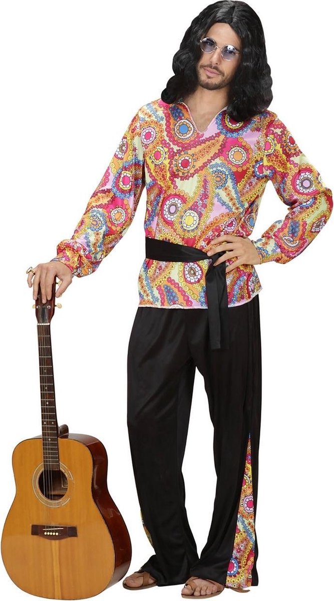 Hippie Kostuum | Hippie Dude Kostuum Man | Medium | Carnaval kostuum | Verkleedkleding